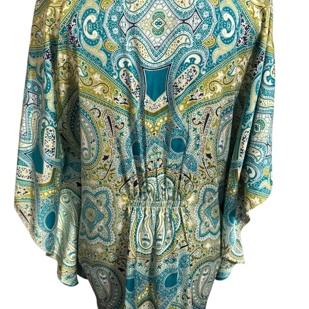 JONES NY SPRING/SUMMER GORGEOUS PRINT w/SLEEVE DETAIL TOP MEDIUM #C - Picture 5 of 8